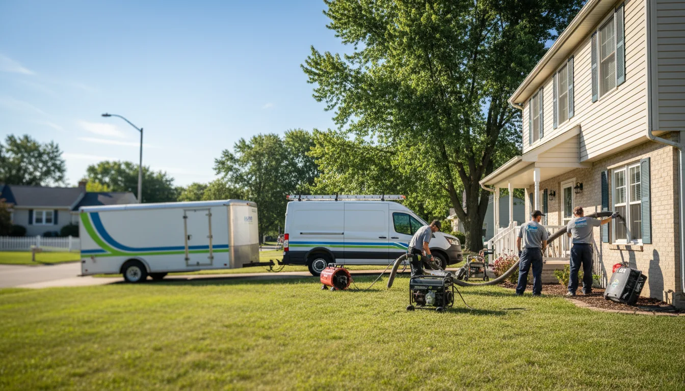 Flooded Basement Restoration And Cleanup With Repair in Amlin, OH near me